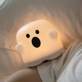 Лампи настільні Лампы настольные ^/--/^ Ночной светильник Boo Ghost Light, сенсорное управление, портативный и перезаряжаемый, с регулируемо ^_^^^ Нічний світильник Boo Ghost Light, сенсорне управління, портативний і перезаряджається, з регульовано - фото фото фото