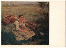 СРСР СССР ^/--/^ Жюль Бастьен-Лепаж. Отдых в поле ^_^^^ Жюль Бастьєн-Лепаж. Відпочинок у полі - фото фото фото