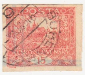 Чехословаччина Чехословакия ^/--/^ Чехословакия 1919 г №  30  гашеная ^_^^^ Чехословаччина 1919 р. No 30 гашена - фото фото фото
