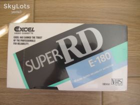 Касети Кассеты ^/--/^ Новая видео кассета EXCEL super RD   E-180  VHS , Japan. ^_^^^ Нова відео касету EXCEL super RD E-180 VHS, Japan. - фото фото фото