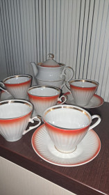 Статуетки, Скульптури, Фігурки, Фарфор Статуэтки, Скульптуры, Фигурки, Фарфор ^/--/^ Сервиз чайный Барановка СССР ^_^^^ Сервіз чайний Баранівка СРСР - фото фото фото