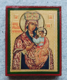 Ікони Иконы ^/--/^ Ікона - Богородиця Чернігівська - Гефсиманська - на дереві ^_^^^ Икона - Богородица Черниговская - Гефсиманская - на дереве - фото фото фото