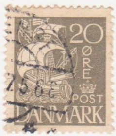 Скандинавія Скандинавия ^/--/^ Дания 1927 г..№ 171 гашеная ^_^^^ Данія 1927 р. No 171 гашена - фото фото фото