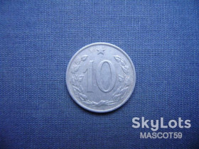 Чехословаччина Чехословакия ^/--/^ Чехословакия 10 геллеров  1969 г. ^_^^^ Чехословаччина 10 геллерів 1969 р. - фото фото фото