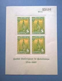 Інше Другое ^/--/^ Іспанія Каталонія 1937 Громад.війна - Локальний випуск - Р.Касанова - зелений (№23491) - MNH  ^_^^^ Испания Каталония 1937 Громад. война - Локальный выпуск - Р.Касанова - зеленый (No /--/ 23491) - MNH - фото фото фото