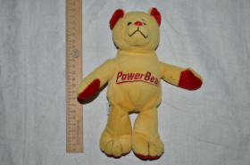 М'які іграшки Мягкие игрушки ^/--/^ Игрушка Teddy bear мишка Тедди желтый с красным Power Bear коллекционный праздничный ^_^^^ Іграшка Teddy bear ведмедик Тедді жовтий з червоним Power Bear колекційний святковий - фото фото фото