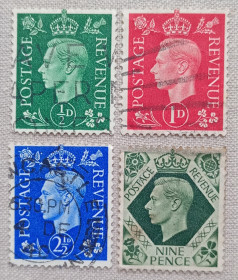 Великобританія Великобритания ^/--/^ Великобритания 1937 г - Король Георг VI, гаш ^_^^^ Велика Британія 1937 — Король Георг VI - фото фото фото