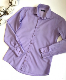 Сорочки Рубашки ^/--/^ Сорочка Лілова. Slim Fit. Приталена. Якісна. XS/S розмір. ^_^^^ Сорочка Лилова. Slim Fit. Приталена. Качественная. XS/S размер. - фото фото фото