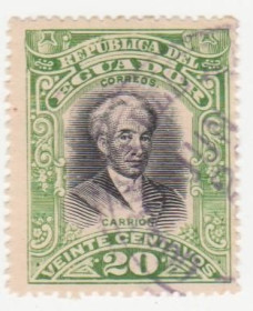 Південна Америка Южная Америка ^/--/^ Эквадор  1907 г. №  166 гашеная ^_^^^ Еквадор 1907 р. No 166 гашена - фото фото фото