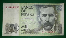 Іспанія Испания ^/--/^ SPAIN Испания 1000 песет 23 октября 1979 ^_^^^ SPAIN Іспанія 1000 песет 23 жовтня 1979 - фото фото фото