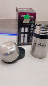 Термоси Термосы ^/--/^ Термос для їжі Maxmark Classic 800 мл срібний MK-FT /--/ 800, вмятина ^_^^^ Термос для еды Maxmark Classic 800 мл серебряный MK-FT /--/ 800, вмятина - фото фото фото