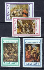 Мистецтво Искусство ^/--/^ NM Малави 1981 г MNH  - Рождество ^_^^^ NM Малаві 1981 — Різдво - фото фото фото