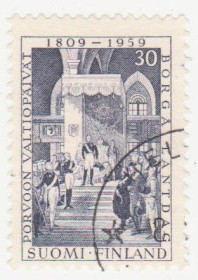 Скандинавія Скандинавия ^/--/^ Финляндия 1958 г. № 511 гашеная ^_^^^ Фінляндія 1958 р. No 511 гашена - фото фото фото