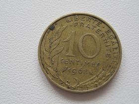 Франція Франция ^/--/^ Франция 10 сантимов 1968 года #15897 ^_^^^ Франція 10 сантимів 1968 року #15897 - фото фото фото