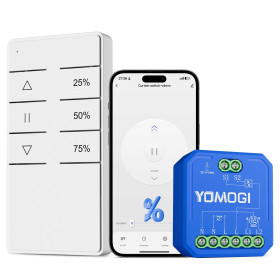 Інша техніка Другая техника ^/--/^ YOMOGI Smart Curtain Module + RF Remote Controller — комплект із розумного Wi-Fi-модуля та радіопульта для керування жалюзі або рулонними шторами *79870 ^_^^^ YOMOGI Smart Curtain Module + RF Remote Controller — комплект из умного Wi-Fi-модуля и радиопульта для управления жалюзи или рулонными шторами * 79870 - фото фото фото