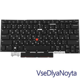 Клавіатури Клавиатуры ^/--/^ Клавиатура для ноутбука LENOVO (ThinkPad: X /--/ 1 Yoga 8 /--/ th Gen) rus, black, без фрейма, подсветка клавиш  ^_^^^ Клавіатура для ноутбука LENOVO (ThinkPad: X /--/ 1 Yoga 8 /--/ th Gen) rus, black, без фрейму, підсвічування клавіш - фото фото фото