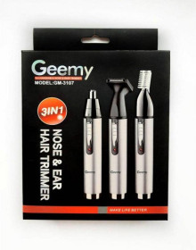 Машинки для стрижки Машинки для стрижки ^/--/^ 3 в 1 Триммер Geemy Gm-3107 для удаления волос из носа и ушей, для окантовки и подстригания бровей ^_^^^ 3 в 1 Тріммер Geemy Gm-3107 для видалення волосся з носа і вух, для окантовки і підстригання бровей - фото фото фото