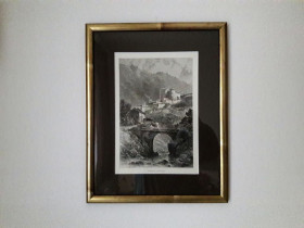 Картини, Гравюри, Живопис та Графіка Картины, Гравюры, Живопись и Графика ^/--/^ Château Queyras ^_^^^ Гравюра / Château Queyras - фото фото фото