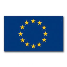Сувенири Сувениры ^/--/^ Флаг Евросоюза , новый,двухсторонний, на люверсах ^_^^^ Прапор Євросоюзу, новий, двосторонній, на люверсах - фото фото фото