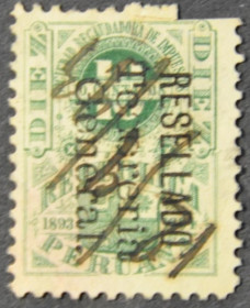 Інше Другое ^/--/^ Перу Непочтовая Гербовая Фискальная 1893-1894 ^_^^^ Перу Непоштова Гербова Фіскальна 1893-1894 - фото фото фото
