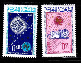 Освоєння космосу Освоение космоса ^/--/^ Космос .  Марокко 1965 г  MNH - ^_^^^ Космос. Марокко 1965 MNH - фото фото фото