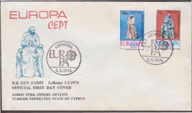 Європа Европа ^/--/^ Кипр Турецкий 1976 ЕВРОПА СКУЛЬПТУРА СТАТУИ ТВОРЧЕСТВО ИЗОБРАЗИТЕЛЬНОЕ ИСКУССТВО КПД Mi.27-28 EUR 6 ^_^^^ Кіпр Турецький 1976 ЄВРОПА СКУЛЬПТУРА СТАТУЇ ТВОРЧІСТЬ ВИЗНАВНЕ МИСТЕЦТВО КПД Mi.27-28 EUR 6 - фото фото фото