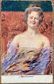 Іноземні Иностранные ^/--/^ Стара листівка. L. WYCZÓŁKOWSKI. ВИДАННЯ Я. ЧЕРНЕЦЬКОГО. ВЕЛИЧКА 1909 р. ^_^^^ Старая открытка. L. WYCZÓŁKOWSKI. Издание Я. Чернецкого. ВЕЛИЧКА 1909 г. - фото фото фото