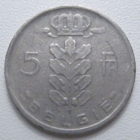 Бельгія Бельгия ^/--/^ Бельгія 5 франків 1960 року Belgie 42838 ^_^^^ Бельгия 5 франков 1960 года Belgie 42838 - фото фото фото
