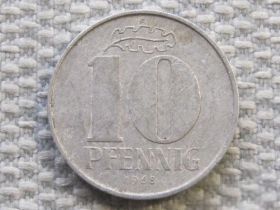 НДР, ФРН ГДР, ФРГ ^/--/^ Германия ГДР 10 пфеннигов 1968 года #5866 ^_^^^ Німеччина НДР 10 пфенігів 1968 року #5866 - фото фото фото