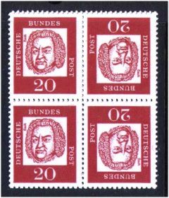 НДР, ФРН ГДР, ФРГ ^/--/^ ZM Германия 1961 г MNH - стандарт - личности ^_^^^ ZM Німеччина 1961 р MNH - стандарт - особистості - фото фото фото