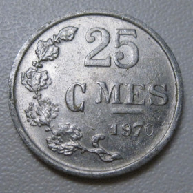 Люксембург Люксембург ^/--/^ Люксембург 25 сантимів 1970 року #6 /--/ П /--/ 6 ^_^^^ Люксембург 25 сантимов 1970 года #6 /--/ П /--/ 6 - фото фото фото