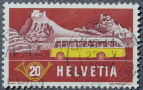 Інше Другое ^/--/^ Швейцария Почтовый Транспорт Автобус 1953 ^_^^^ Швейцарія Поштовий Транспорт Автобус 1953 - фото фото фото