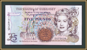 Інші країни Другие страны ^/--/^ Гернси 5 фунтов 2007 P-56  (56 /--/ c) UNC ^_^^^ Гернсі 5 фунтів 2007 P-56 (56 /--/ c) UNC - фото фото фото