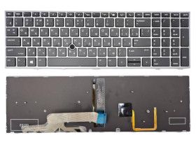 Клавіатури Клавиатуры ^/--/^ Клавиатура для HP Zbook 15 G /--/ 5 G /--/ 6 17 G /--/ 5 G /--/ 6 (RU Black/Silver с подсветкой) ^_^^^ Клавіатура для HP Zbook 15 G /--/ 5 G /--/ 6 17 G /--/ 5 G /--/ 6 (RU Black/Silver з підсвічуванням) - фото фото фото
