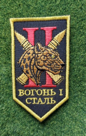 Інше Другое ^/--/^ Шеврон Украина ВОГОНЬ І СТАЛЬ  № 2689 ^_^^^ Шеврон Украина Огонь и Сталь No 2689 - фото фото фото