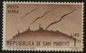 Малі Держави Європи Малые Государства Европы ^/--/^ Сан Марино 1946 г № 342 ** ^_^^^ Сан Марино 1946 р. No 342 ** - фото фото фото