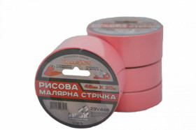 Інший інструмент Другой инструмент ^/--/^ Малярная лента рисова VIROK 48 /--/ мм х 20 м., рожева VR-23 /--/ V /--/ 448 ^_^^^ Малярна стричка рисова VIROK 48 /--/ мм х 20 м., рожева VR-23 /--/ V /--/ 448 - фото фото фото
