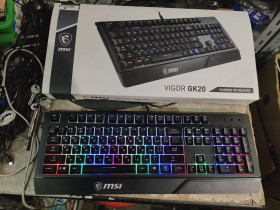 Клавіатури Клавиатуры ^/--/^ Игровая клавиатура с подсветкой MSI Vigor GK /--/ 20 USB № 24111206 ^_^^^ Ігрова клавіатура з підсвічуванням MSI Vigor GK /--/ 20 USB No 24111206 - фото фото фото