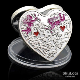 Сувенири Сувениры ^/--/^ Памятная монета I Love You Стрела Купидона Happy Valentine&amp;apos;s Day ^_^^^ Пам'ятна монета I Love You Стріла Купідона Happy Valentine &amp;apos;s Day - фото фото фото