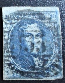 Бенілюкс Бенилюкс ^/--/^ Бельгия  1849 г. № 4 гашеная ^_^^^ Бельгія 1849 р. No 4 гашена - фото фото фото