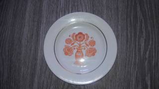 Статуетки, Скульптури, Фігурки, Фарфор Статуэтки, Скульптуры, Фигурки, Фарфор ^/--/^ Тарелка СССР цветы Полтава ^_^^^ Тарілка СРСР квіти Полтава - фото фото фото