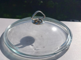 Інше Другое ^/--/^ * Крышка Франция стекло pyrex. Посадочный диаметр ~23.5 /--/ см ^_^^^ Кришка Франція скло pyrex. Посадковий діаметр ~23.5 /--/ см - фото фото фото