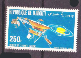 Освоєння космосу Освоение космоса ^/--/^ Космос  .  Джибути 1980 г  ** ^_^^^ Космос. Джибуті 1980 - фото фото фото