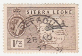 Сьєрра-Леоне Сьерра-Леоне ^/--/^ Сьерра-Леоне 1956 г..№ 204 гашеная ^_^^^ Сьєрра-Леоне 1956 р. No 204 гашена - фото фото фото