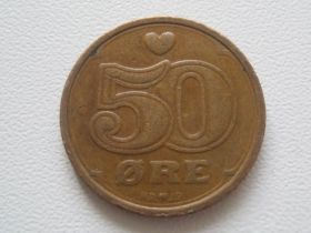 Данія Дания ^/--/^ Дания 50 эре 1989 года П /--/ 2-91 ^_^^^ Данія 50 ери 1989 П /--/ 2-91 - фото фото фото