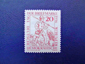НДР, ФРН ГДР, ФРГ ^/--/^ Поштова марка Німеччина НДР &amp;quot; Листоноша &amp;quot; 1956 рік ** ^_^^^ Почтовая марка Германия ГДР &amp;quot; Ноя &amp;quot; 1956 год ** - фото фото фото