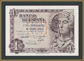Іспанія Испания ^/--/^ Испания 1 песета 1948 P-135  (135 /--/ a) UNC ^_^^^ Іспанія 1 песета 1948 P-135 (135 /--/ a) UNC - фото фото фото