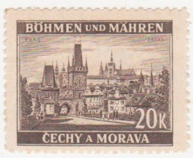 Третій Рейх (-) Третий Рейх (-) ^/--/^ Германия  Богемия и Моравия 1940  г. № 63 * ^_^^^ Німеччина Богемія і Моравія 1940 р. No 63 - фото фото фото