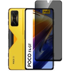 Чохли, бампера Чехлы, бампера ^/--/^ Захисне скло Fiji Privacy для Xiaomi Poco F /--/ 4 GT антишпигун Anti-peeping повна проклейка чорний - фото фото фото