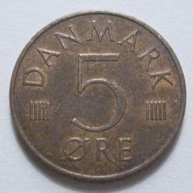 Данія Дания ^/--/^ Данія 5 ере 1973 року 41491 ^_^^^ Дания 5 эре 1973 года 41491 - фото фото фото